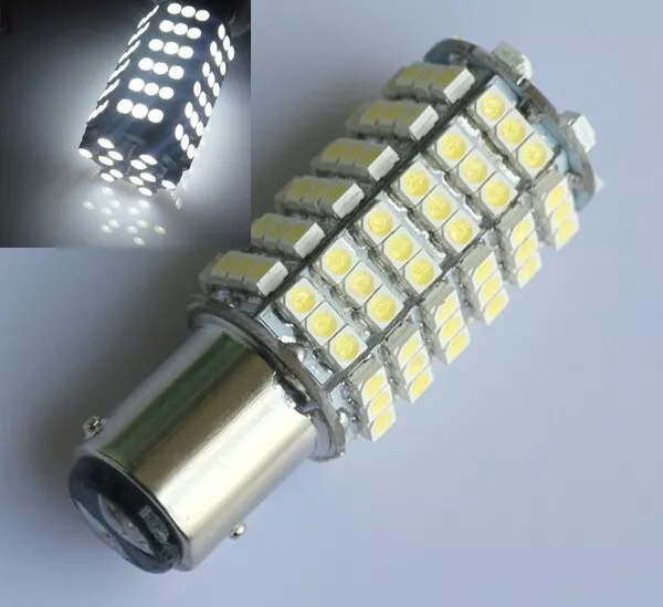 2x 1157 BAY15d P21/5W 120 SMD Rücklicht Bremslicht Lampe LED KFZ 12V Birne Weiß