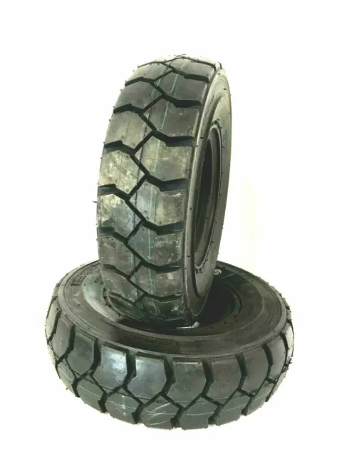 TWO New 7.00-12 FORKLIFT TIRE With Tubes, Flap Grip Plus Heavy duty 700-12