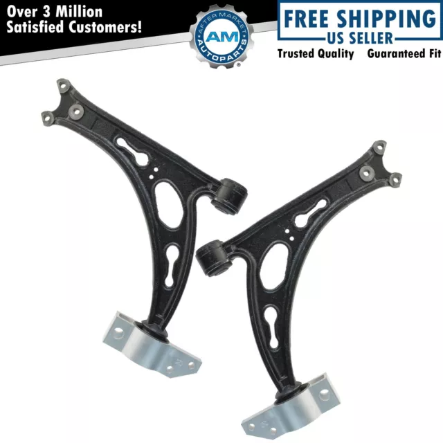 Lower Control Arm Front Pair Set Full Cast Version for Jetta Eos Golf GTI R32 A3