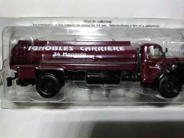 Miniature Berliet GLM 10 Citerne Pinardier 1955 - Collection Hachette 1/43 - État D'exposition