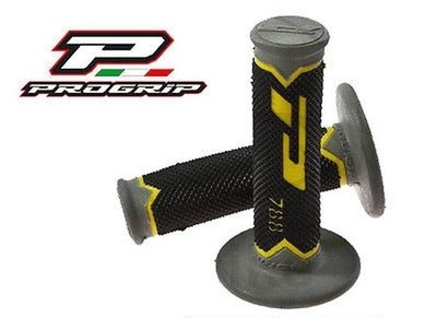 Triton Supermoto 300 Charbon Triton Progrip Poignées de Guidon Caoutchouc Bleu Access 