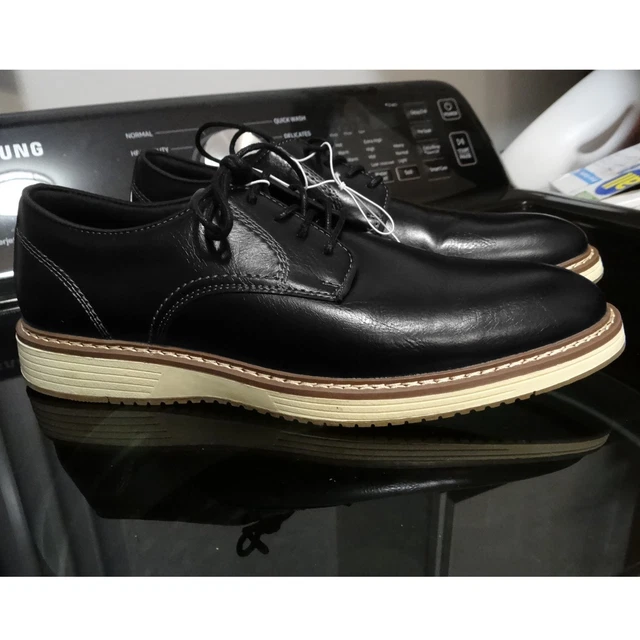 BLACK LEATHER OXFORD Dress Shoes Steve Madden Size 10 m P  display picture 3