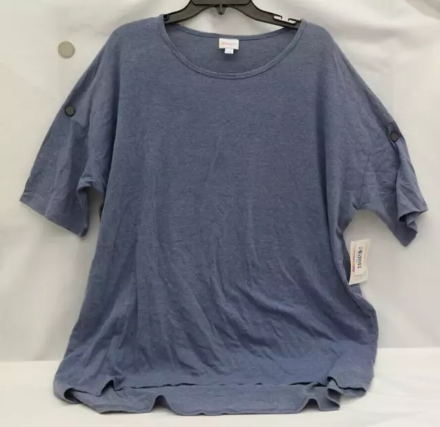 Lularoe Irma Tunic T Shirt Blue Gray Size 2XL   WE