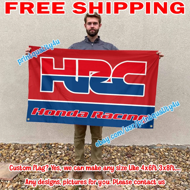 HRC HONDA RACING MotoGP MXGP Banner Flag 3x5 ft Show Garage Wall Sign