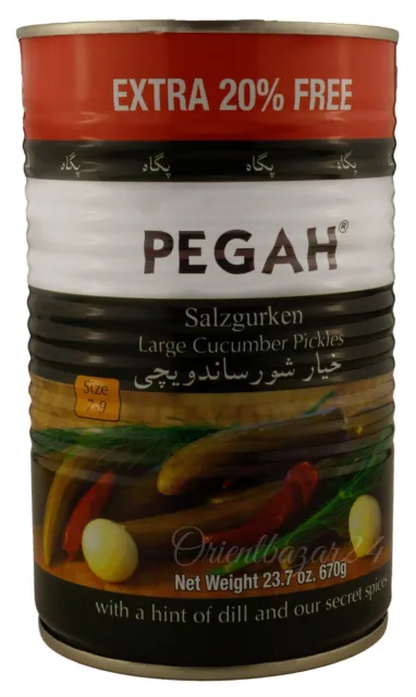 Cetrioli salini Pegah stile orientale 348 grammi