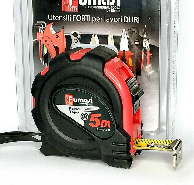 Flessometro Professionale 3 O 5 Mt Metro A Nastro Avvolgibile Flessibi - Foto 8