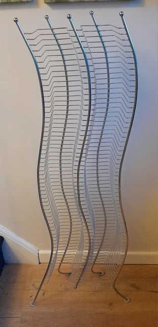 Double metal CD rack storage tower