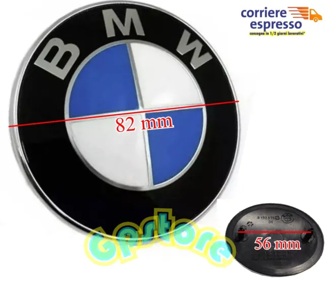 STEMMA PER BMW 316 318 320 325 328 D Logo Cofano Fregio Anteriore 82mm Touring