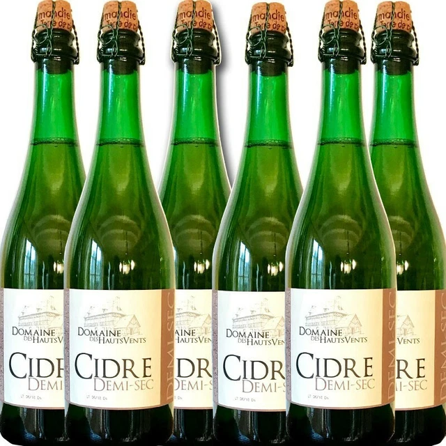 6 bouteilles cidre demi-sec fermier