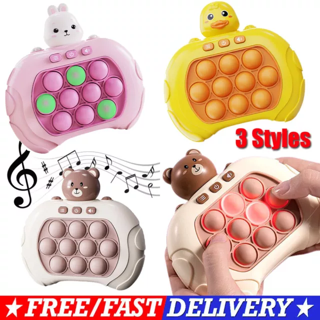 3 Types Pop Push it Game Controller Sensory Fidget Toy Electronic Whack Mole AU