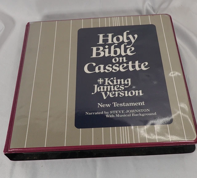 HOLY BIBLE NEW Testament On Cassette King James Version Narrated Steve ...