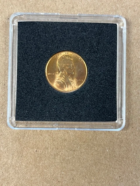 Uncirculated Red 1909 VDB Philadelphia Mint Copper Lincoln Wheat Cent