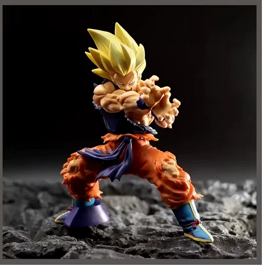 Figurines Dragon Ball Z, 34cm, Son Goku, 2 têtes, figurine d