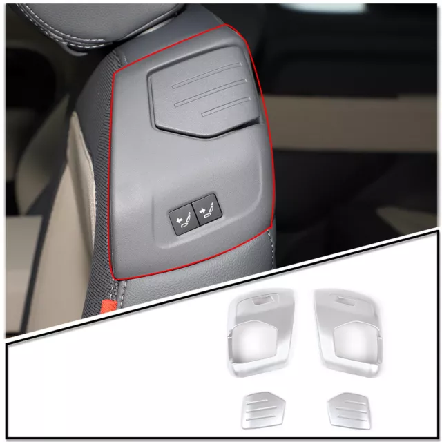 Silver Seat Adjustment Switch Cover Trim For Land Rover Defender 90 20-22