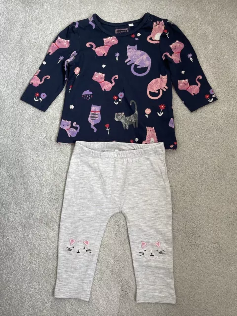 Blue zoo Cute Baby Girls Cat Outfit Set - Age 3 - 6 Months - BNWOTGs