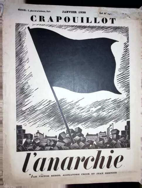 Die Crapouillot L'Anarchie Von Victor Serge Nr. Special Januar 1938