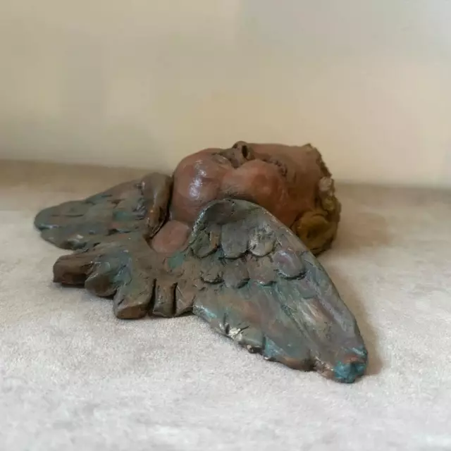 A 1930s Baroque Style Sicilian Hand-Crafted And Painted Terracotta Putto 3