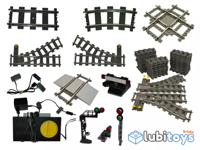 Lego® Eisenbahn Schienen 9V TRAIN Weichen 3225 4511 4512 4558 4559 4560 4563 456