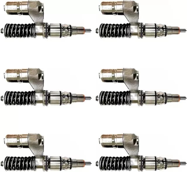 6X Common Rail Injector for Compatible with CAT Excavator C15 C18 Diesel Engine