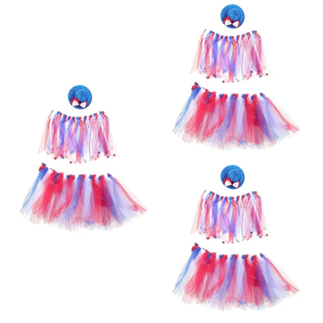 3 Sets Welpe 4. Juli Halsband Haustier Hut USA-Kleidung Hundefliege