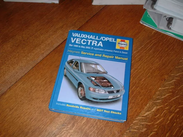 Manuel D'atelier Vauxhall/Opel Vectra Haynes. 1999 À 2002. T Inscription Sur.