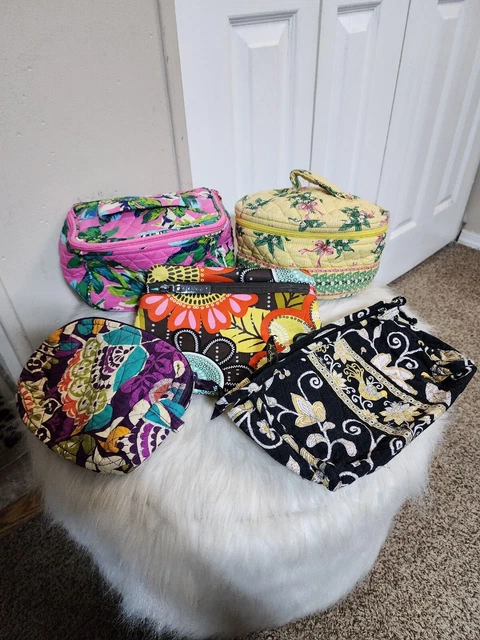 Set Of 5 Vera Bradley Makeup Bags