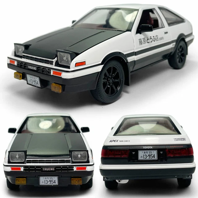 1/28 Scale Initial D Toyota TRUENO AE86 Model Car Toy Collection - Foto 12