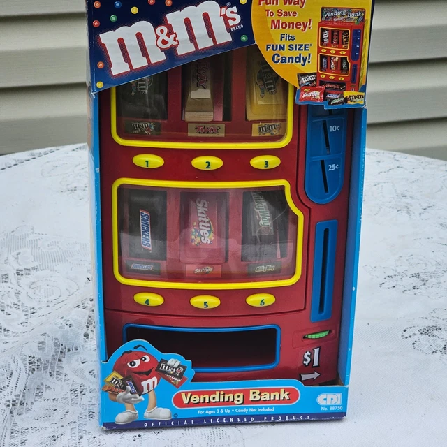 M&M's Candy Vending Machine Penny Bank 2004 -NO CANDY- NEW