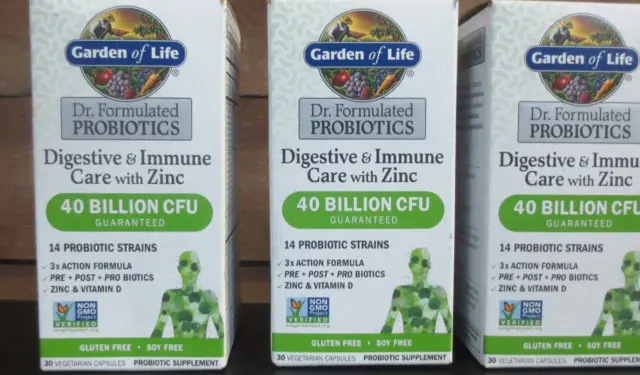 Garden of Life Dr. Formulated Probiotics Digestive & Immune Care - 3 boxes