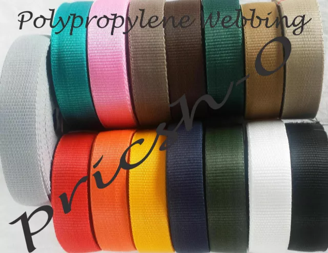 Webbing Tape Polypropylene Choice of Colour Strong Straps and Lashing Webbing 3