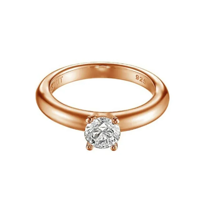 Esprit Damen Ring Silber Rosé Zirkonia Grace ESRG91608C180