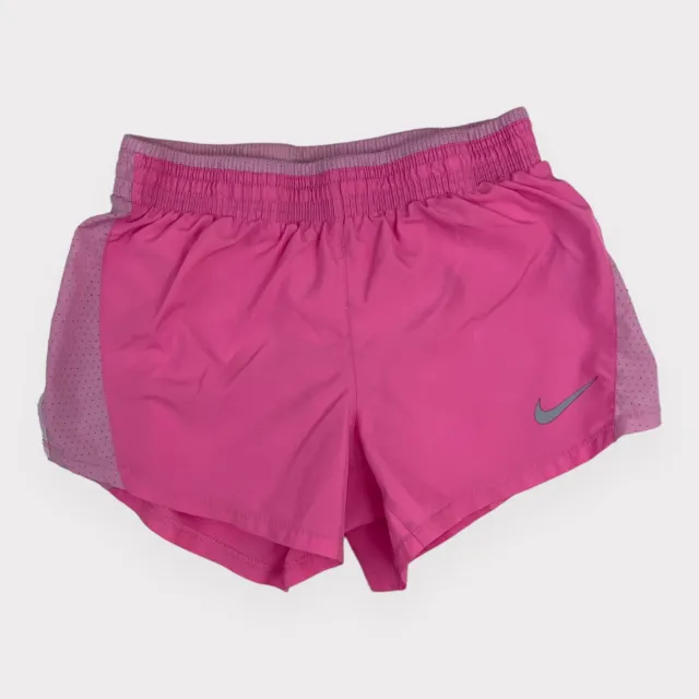 Pantaloncini da corsa Nike 10K da donna rosa taglia XS logo sportivo slip foderato