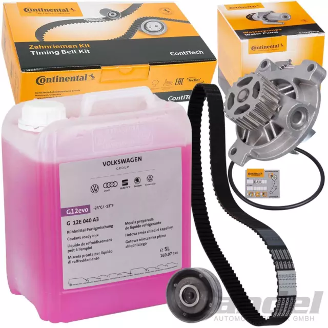 Conti Kit de Courroie Distribution Pompe + 5L G12 Evo pour VW Transporter T4 Bus