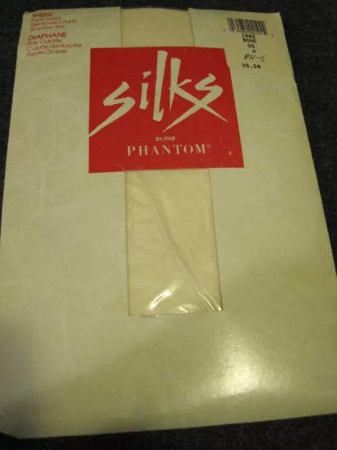 RARE Pantyhose SILKS Bone A SHEER NIP Vintage