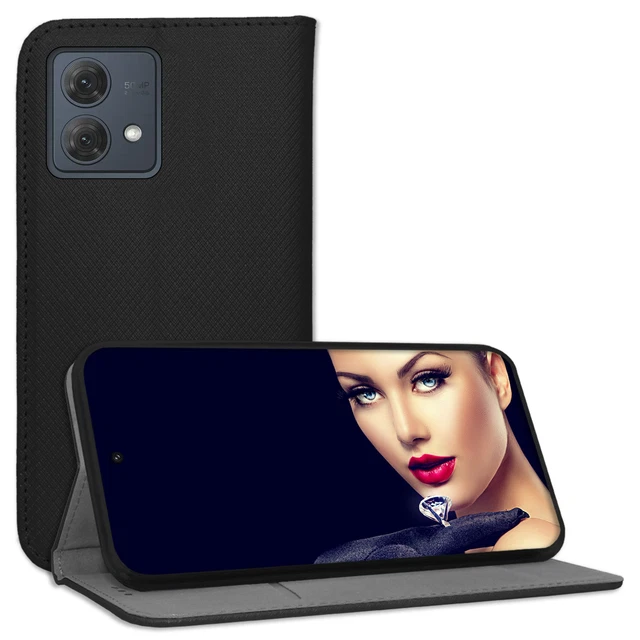 Housse étui Livre Pour Motorola Moto G54 5G - Type Bookstyle à Rabat - Couleur Bleu - Neuf