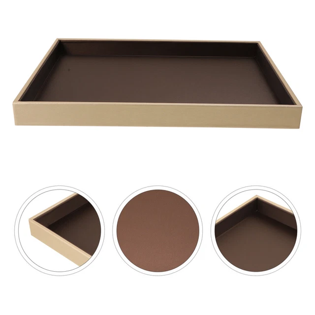 Plateau De Rangement En Cuir Crazy Horse Nordic - Boîte De Bureau Portable Pliable