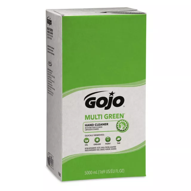 GOJO 7565 MULTI GREEN 5000 mL Hand Cleaner Refill for PRO TDX Dispenser(2/CT)New