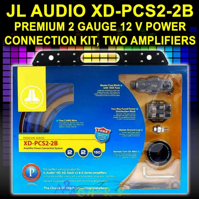 Jl Audio Xd-Pcs2-2B (90353) Car Amplifier Power Kit 2 Gauge Dual Install 1,500W