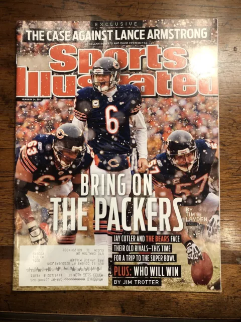 1/24/2011 Sports Illustrated Jay Cutler Chicago Bears NFC Championship Game