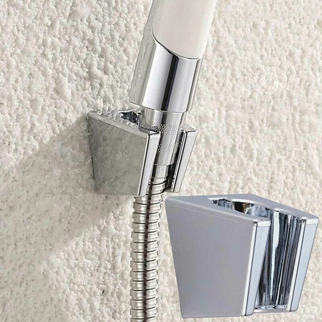 Keenware Support Mural Douche Chrome - Coude Laiton Avec Porte-Pommeau - Entrée 1/2"