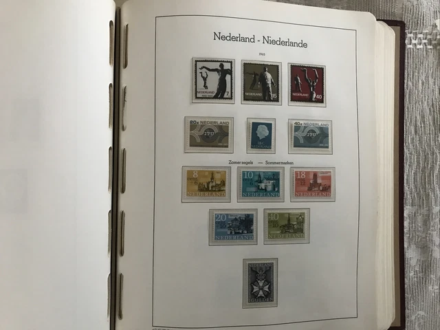 Sammlung Niederlande 1867 - 1984 postfrisch und gest. in  Leuchtturm-Vordrucken 8