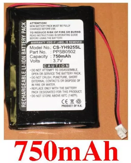 Batterie 750mAh type PPSB0502 Pour Samsung YH-920, YH-925