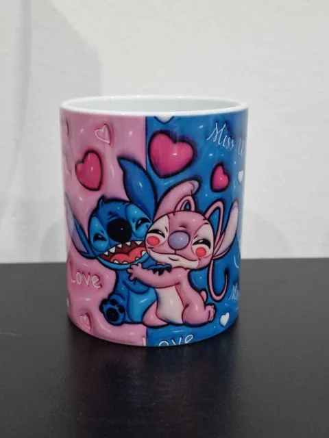Disney  Lilo And Stitch Valentine Mug Tea Coffee Mug Gifts Stitch Lilo Valentine