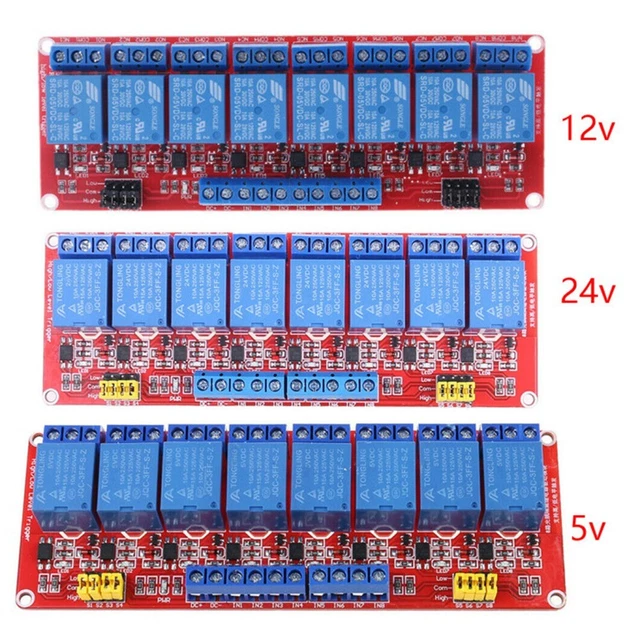 Safety Module Channel SAFETY COMPLIANT 8 Channel Relay Module with Optocoupler for Secure ...