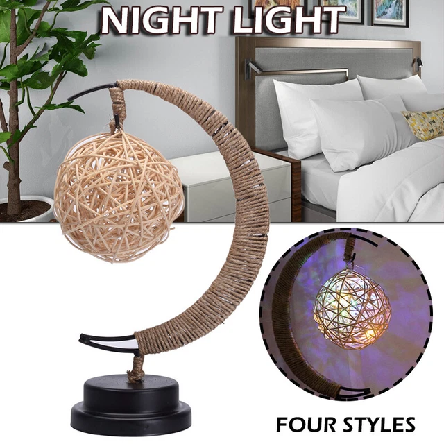 Rattan night light discount
