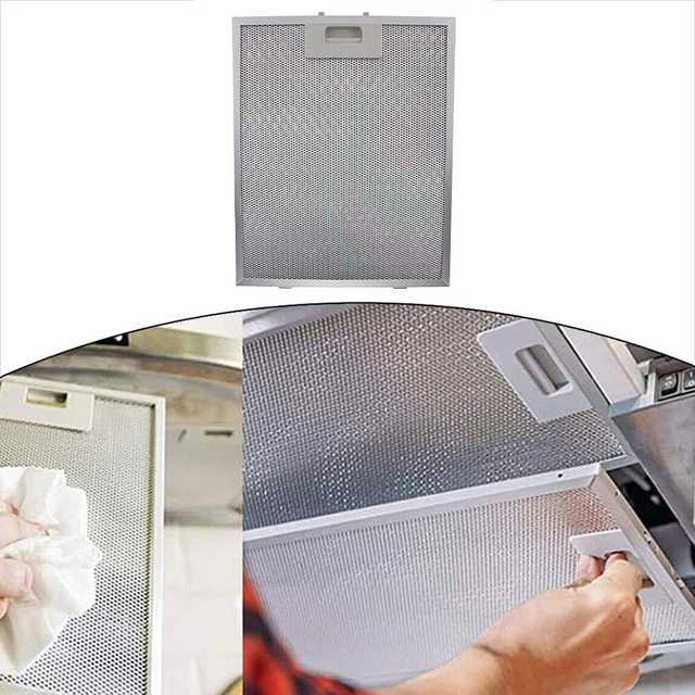 Filtre à Graisse Métallique Pour Hotte Aspirante - Dimensions 318 X 258 Mm, Compatible Avec Plusieurs Marques