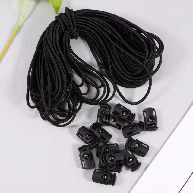 Round Spring Button Elastic Laces DIY Clothing Luggage Accessories Bags