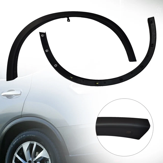 DOONARCES Front Wheel Fender Flares For 2014-2016 Nissan Rogue – Left & Right Side, Black Plastic Trim