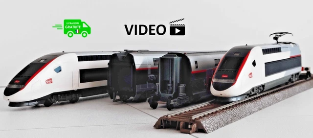 Rame De 3 Voitures SNCF Ex-DRG HO 1/87 Jouef - Époque 3 - Vert - Excellent état - Analogique