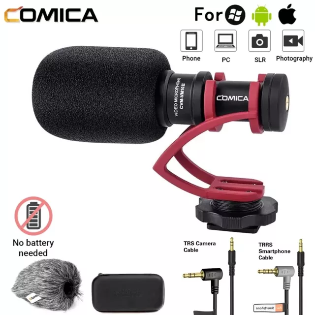 COMICA CVM-VM10II On-Camera DSLR Condenser Video Shotgun Microphone interview